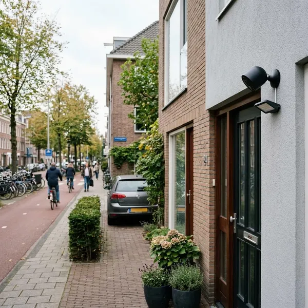 Waar je een beveiligingscamera buiten mag plaatsen