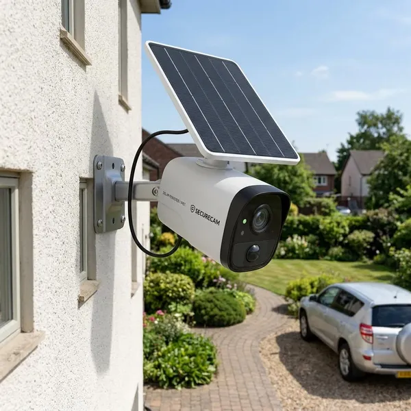 beveiligingscamera met zonnepaneel