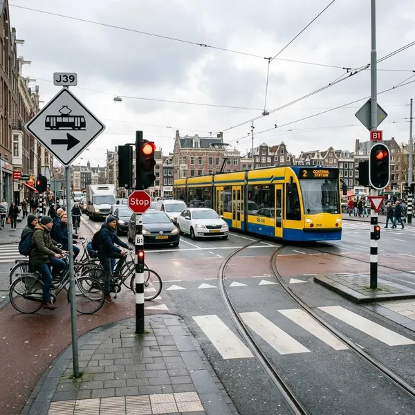 Wanneer heeft een tram geen voorrang