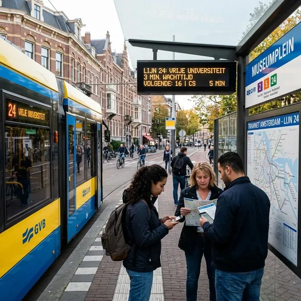 hoe reis ik met de tram in amsterdam