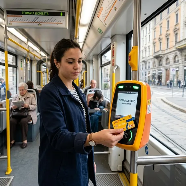 Hoe betaal je voor de tram in Milaan