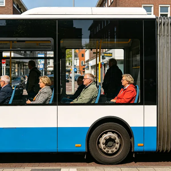 hoeveel CO2 stoot een bus uit