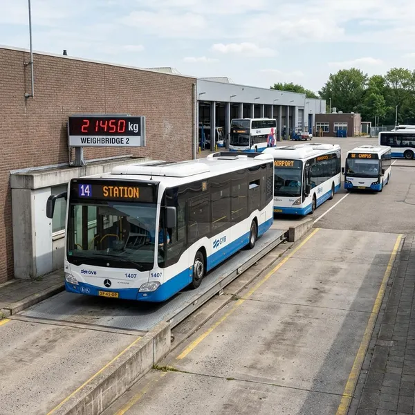 hoeveel weegt een bus