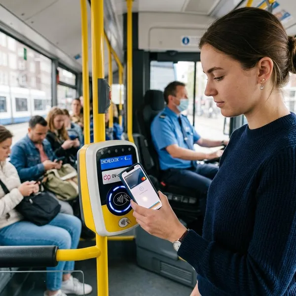 Hoe Apple Pay in de bus werkt