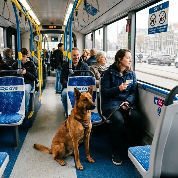 mag een hond in de bus