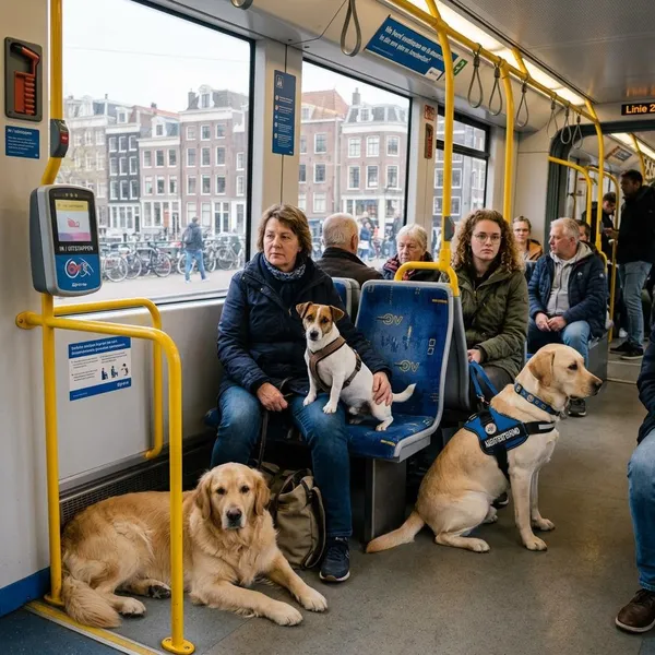Kost een hond meenemen in de tram geld