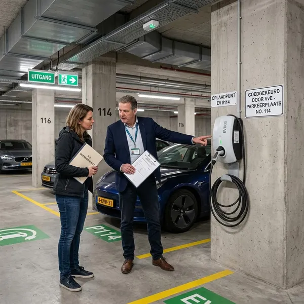 Mag een laadpaal in een ondergrondse garage
