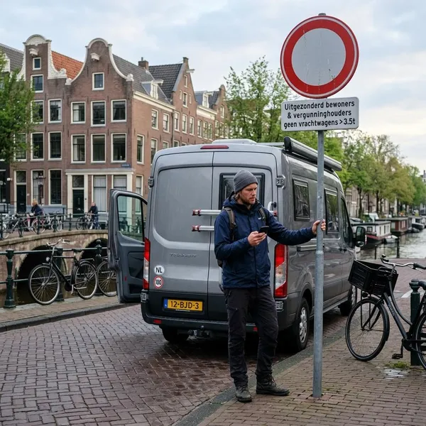 mag ik met mijn bus Amsterdam in