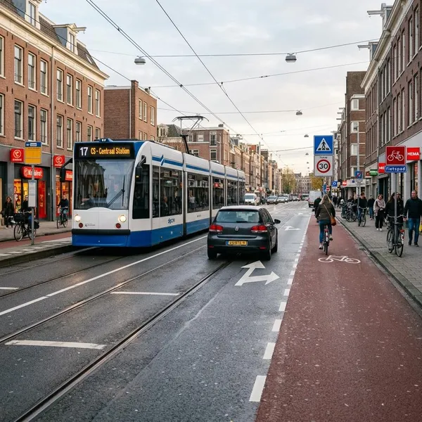 mag je een tram rechts inhalen