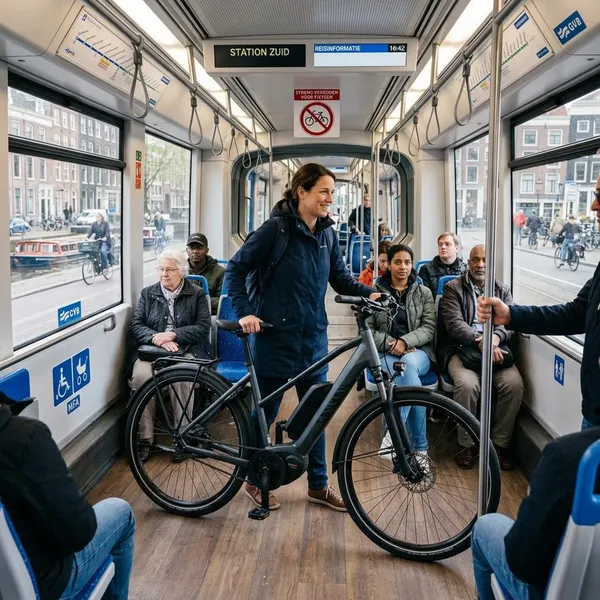 Vouwfiets mee in de tram