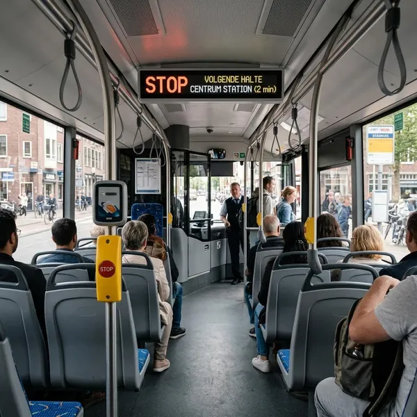 Hoe werkt de stopknop in de bus