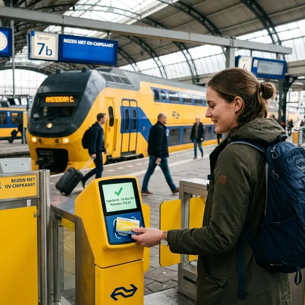 Waar je met je OV-chipkaart incheckt en uitcheckt