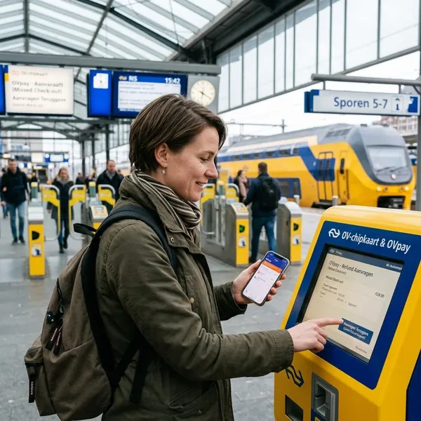 Uitcheck gemist met OVpay: wat je eerst doet