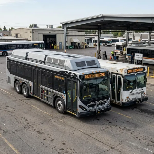 Wat weegt een elektrische bus gemiddeld